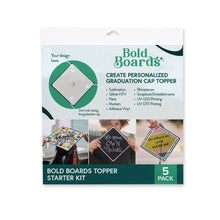 Load image into Gallery viewer, Bold Boards by Rhonny K Graduation Cap Toppers - 5 Pack